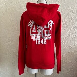 Victoria’s Secret Pink University Madison Wisconsin Red Hoodie Sweatshirt Badger